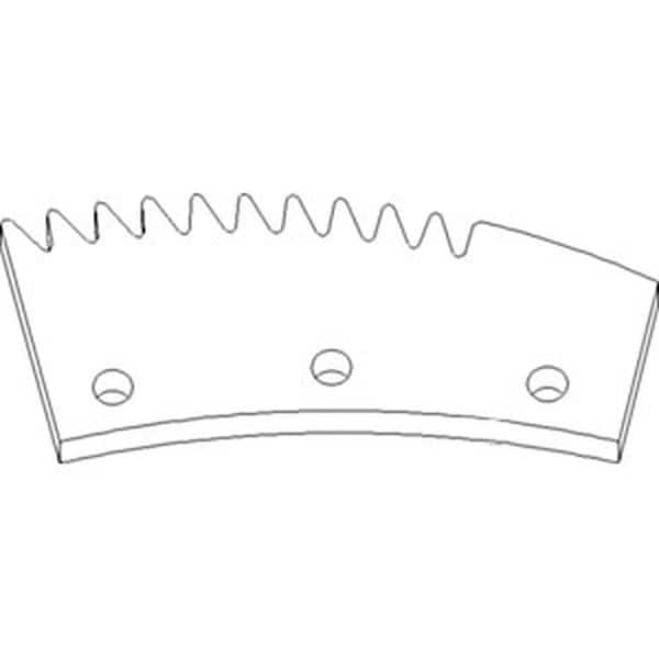 Aftermarket New LH Serrated Rotor Lug Fits Ford NH CR9040 CR9060 CR9070 + 87496792 - main